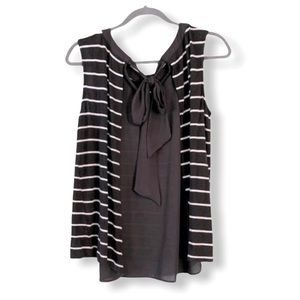 ❣️🌻Anthropologie Striped Bow Back Sleeveless…